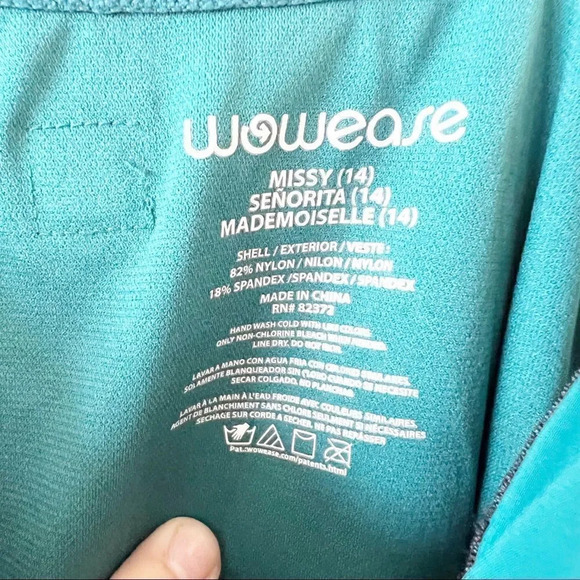 Wow Ease Swimsuit Emerald Green Size 14 Snap One Piece Accessibility SPF 50 Swim - Picture 4 of 12